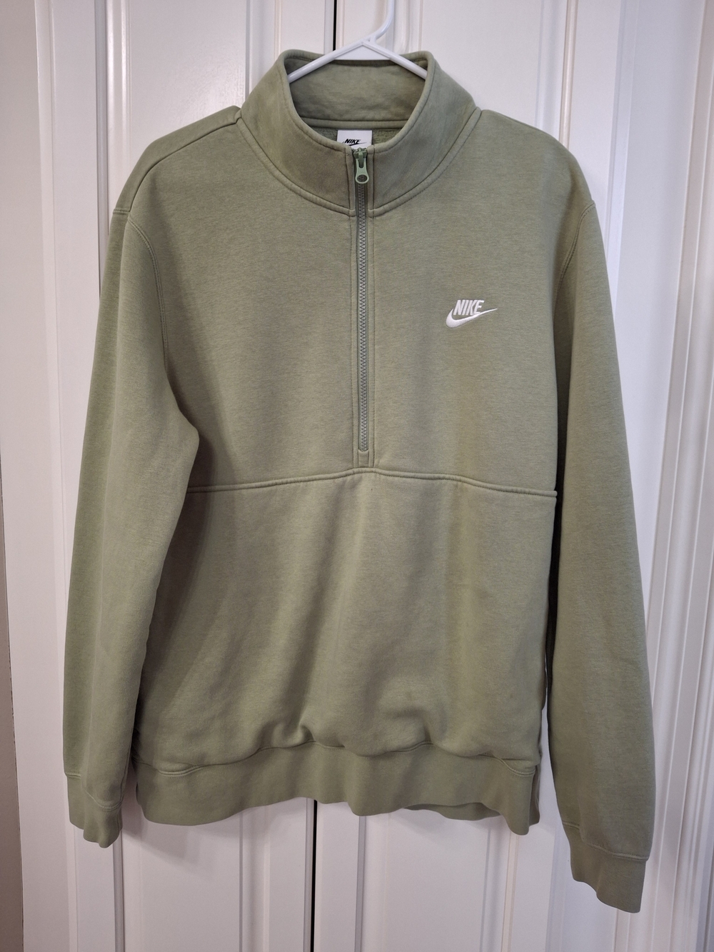 Nike Men's Olive Half-Zip Sweatshirt